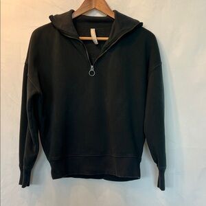 Athleta Black Zip-Up Women's Sweater